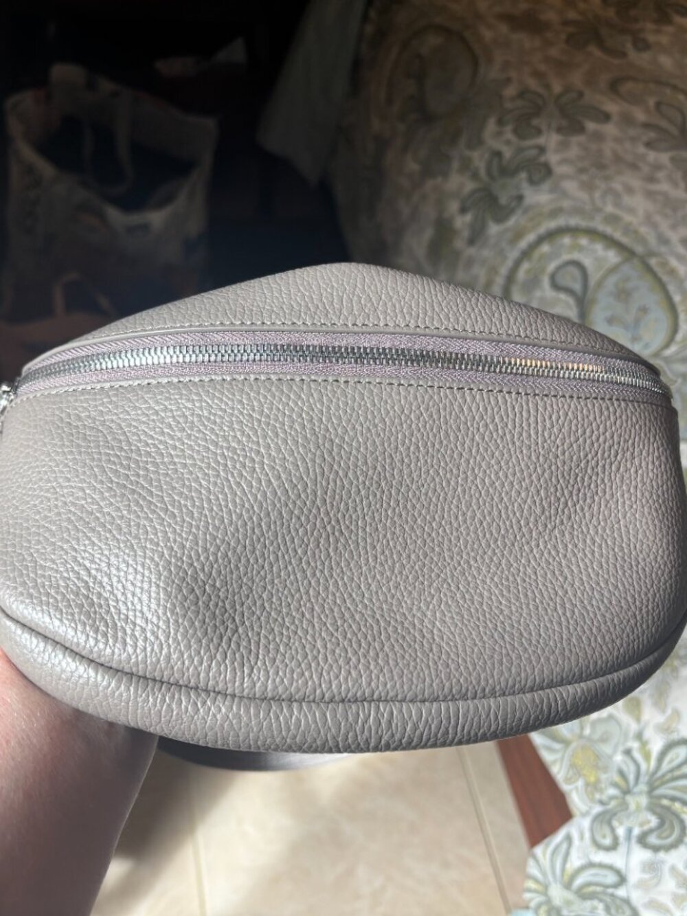 NWT Quince Italian Pebbled Leather Sling Bag - Picture 8 of 11